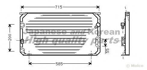 ASHUKI T55501 Конденсатор, кондиціонер