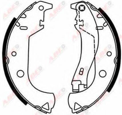 ABE C0F020ABE Комплект гальмівних колодок