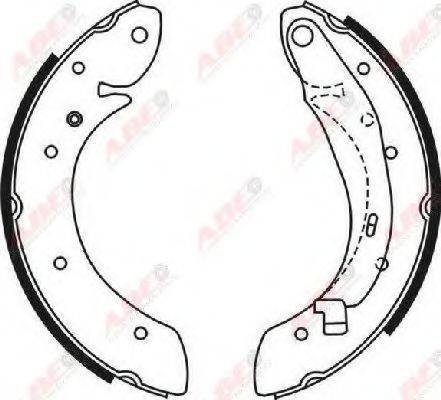 ABE C0R030ABE Комплект гальмівних колодок