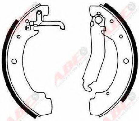 ABE C0W022ABE Комплект гальмівних колодок