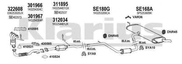 KLARIUS 790464U Система випуску ОГ
