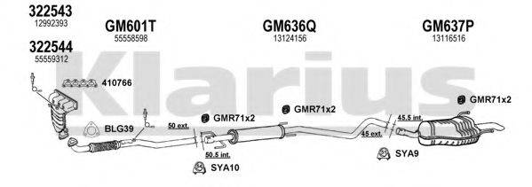KLARIUS 391692U Система випуску ОГ