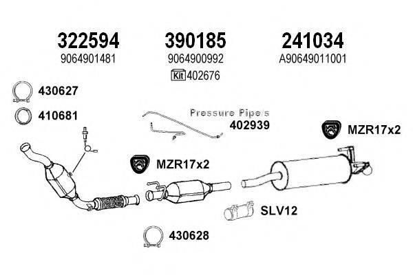 KLARIUS 600579E Система випуску ОГ