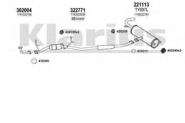 KLARIUS 900507E Система випуску ОГ