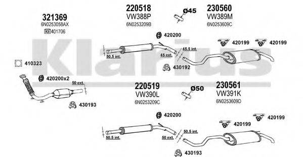 KLARIUS 931016E Система випуску ОГ