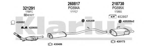 KLARIUS 630586E Система випуску ОГ