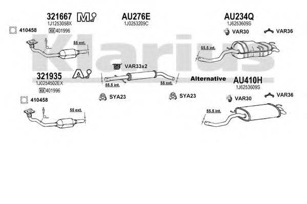 KLARIUS 931441U Система випуску ОГ