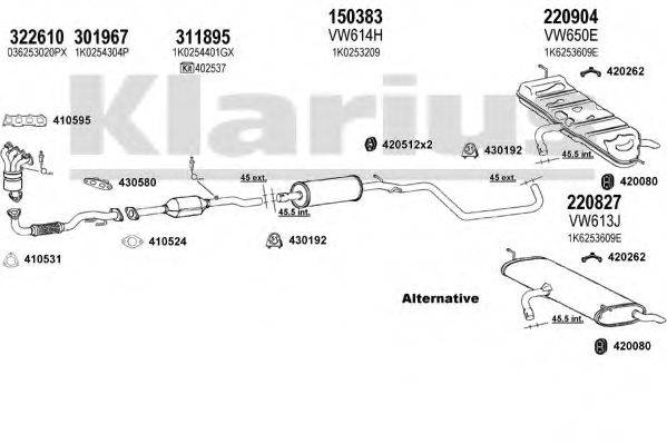 KLARIUS 931477E Система випуску ОГ