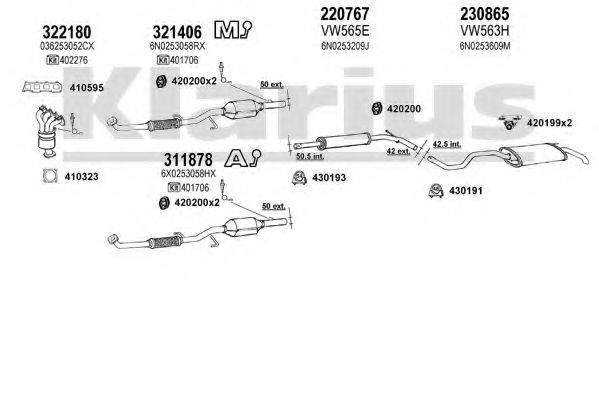 KLARIUS 931494E Система випуску ОГ