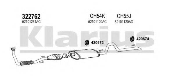 KLARIUS 220043U Система випуску ОГ