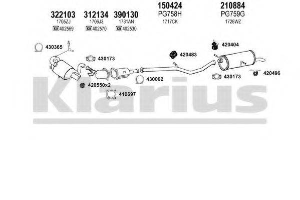 KLARIUS 180925E Система випуску ОГ