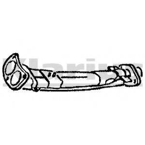 KLARIUS 110070 Труба вихлопного газу