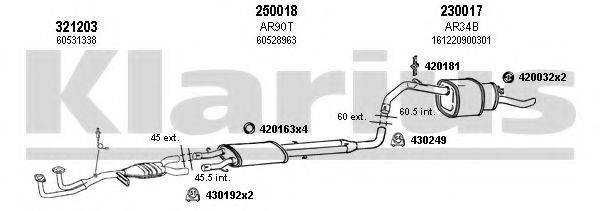 KLARIUS 030063E Система випуску ОГ