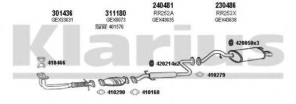 KLARIUS 120099E Система випуску ОГ