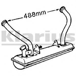 KLARIUS 210033 Передглушувач вихлопних газів