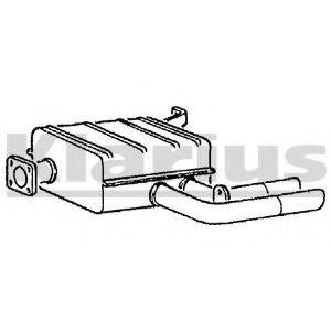 KLARIUS 210311 Глушник вихлопних газів кінцевий