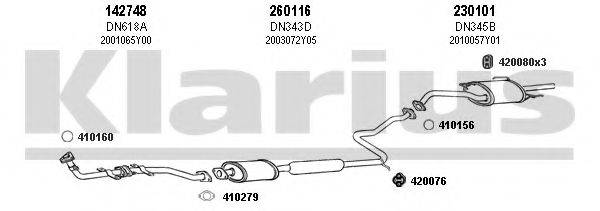 KLARIUS 270263E Система випуску ОГ