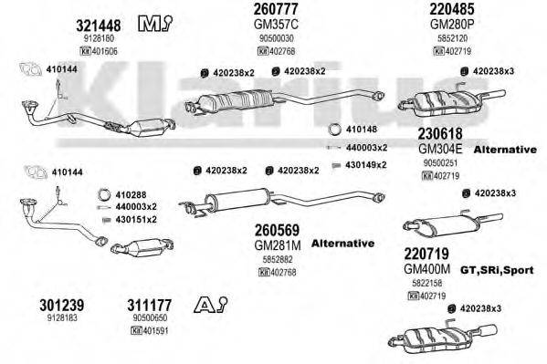 KLARIUS 391169E Система випуску ОГ