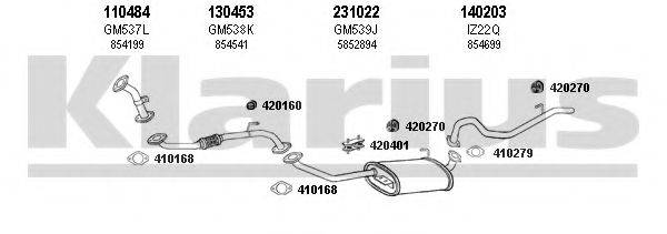 KLARIUS 391248E Система випуску ОГ