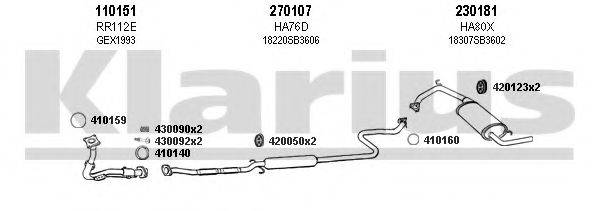 KLARIUS 420029E Система випуску ОГ