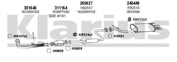KLARIUS 420149E Система випуску ОГ