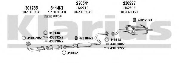 KLARIUS 420172E Система випуску ОГ