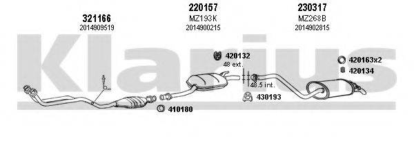 KLARIUS 600114E Система випуску ОГ