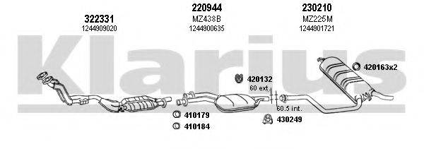 KLARIUS 600392E Система випуску ОГ