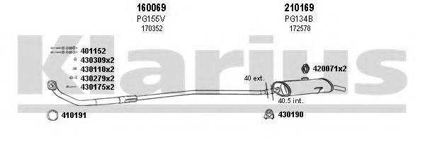 KLARIUS 630082E Система випуску ОГ