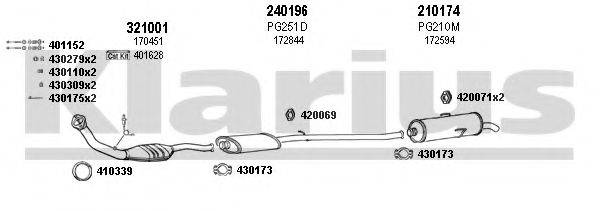 KLARIUS 630187E Система випуску ОГ