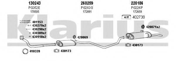 KLARIUS 630229E Система випуску ОГ