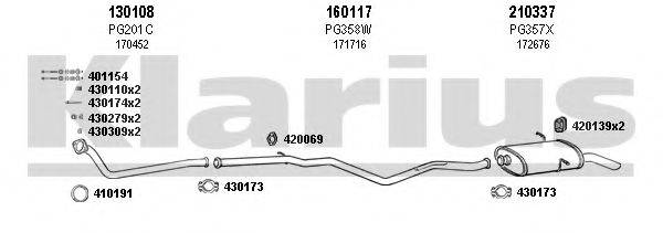 KLARIUS 630247E Система випуску ОГ