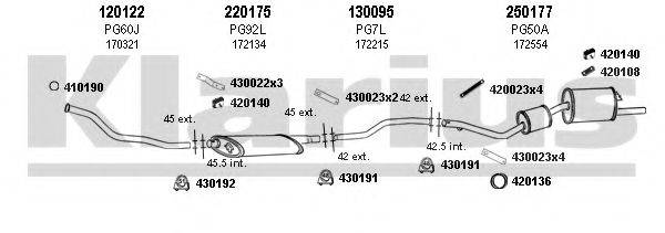 KLARIUS 630258E Система випуску ОГ
