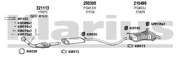 KLARIUS 630313E Система випуску ОГ
