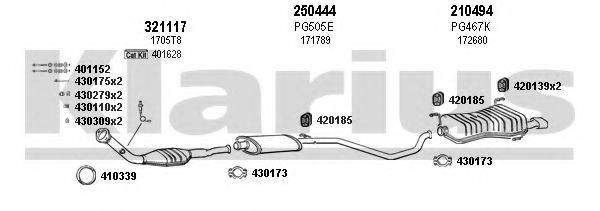 KLARIUS 630458E Система випуску ОГ