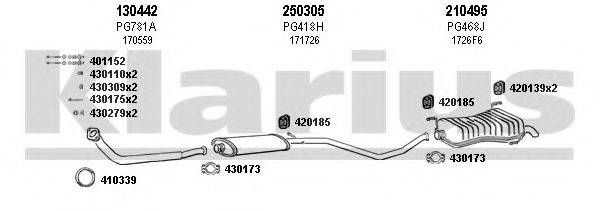KLARIUS 630528E Система випуску ОГ