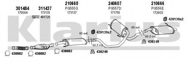 KLARIUS 630538E Система випуску ОГ