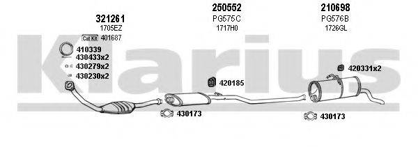 KLARIUS 630576E Система випуску ОГ