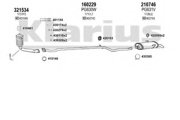 KLARIUS 630672E Система випуску ОГ