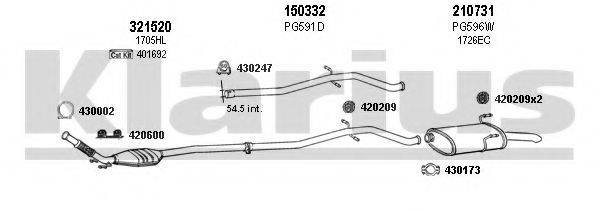KLARIUS 630706E Система випуску ОГ