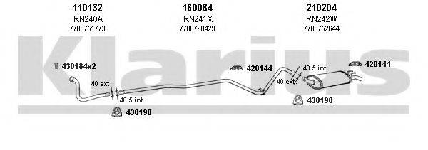 KLARIUS 720076E Система випуску ОГ