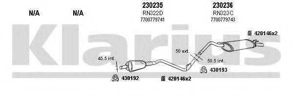 KLARIUS 720258E Система випуску ОГ