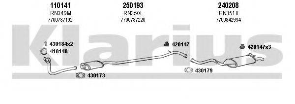 KLARIUS 720297E Система випуску ОГ