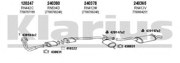 KLARIUS 720304E Система випуску ОГ