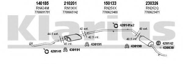 KLARIUS 720418E Система випуску ОГ