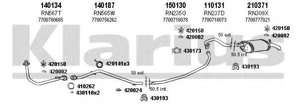 KLARIUS 720485E Система випуску ОГ