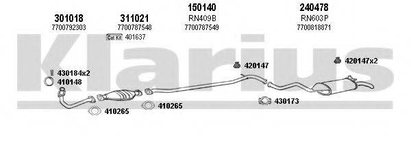 KLARIUS 720615E Система випуску ОГ