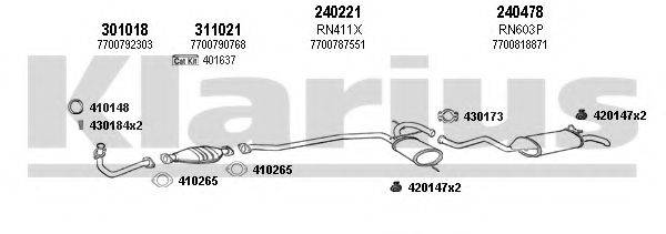 KLARIUS 720621E Система випуску ОГ