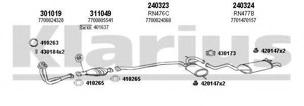 KLARIUS 720633E Система випуску ОГ