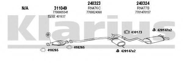 KLARIUS 720637E Система випуску ОГ